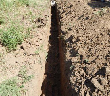 В хуторе Северин на улице Свободной начали строить водопровод